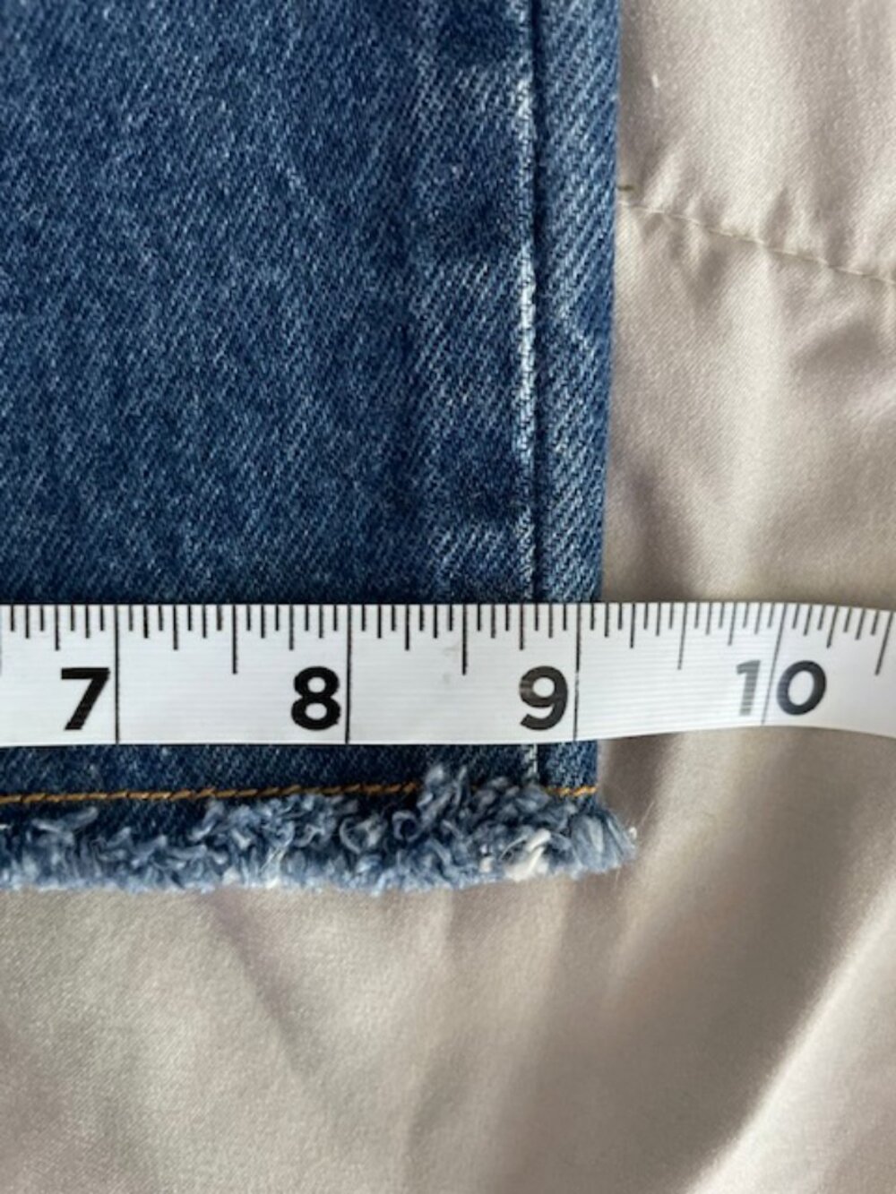 Levis Jeans Upcycled Patched Distressed 501xx 38 x 34 Actual 35 x 25 Retro OOAK - Picture 13 of 16